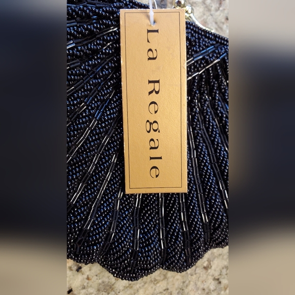 NWT Black Beaded Purse - Picture 4 of 6